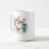 Fantasy Unicorn Witch Mystical Drinkware Magic Koffiemok (Voorkant links)