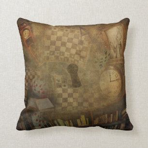 Fantasy Vintage Alice in Wonderland Kantoor Slaapk Kussen
