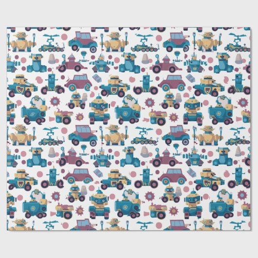 Fantasy voertuigen cadeaupapier (Vlak)