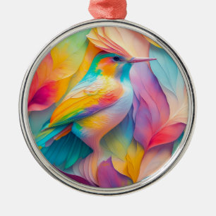 Fantasy Vogels Zijde Vogel Metalen Ornament
