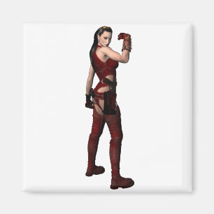 Fantasy vrouw Actie Heroine Magneet
