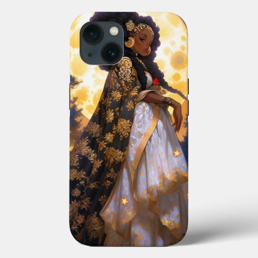 Fantasy Vrouw Afrikaanse Amerikaanse Kunst Case-Mate iPhone Case (Achterkant)