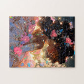 Fantasy Vrouw Afrikaanse Amerikaanse Kunst Legpuzzel (Horizontaal)