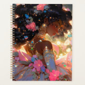 Fantasy Vrouw Afrikaanse Amerikaanse Kunst Planner (Voorkant)