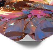 Fantasy Vrouw Afrikaanse Amerikaanse Kunst Poster (Hoek)