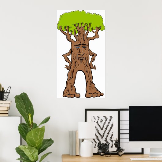 Fantasy Walking Tree Poster (Thuiskantoor)