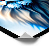 Fantasy Wall Art "Blue Lion with Crown" Poster (Hoek)