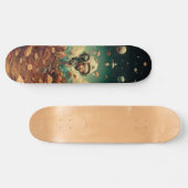 Fantasy wandkunst skateboard. skateboard (Horizontaal)