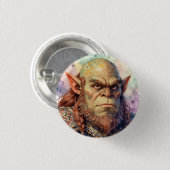 Fantasy Warrior: Dagar Ronde Button 3,2 Cm (Voorkant /achterkant)