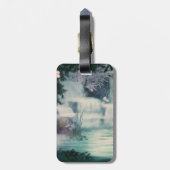 Fantasy Waterfall Cascade Bagagelabel (Achterkant verticaal)