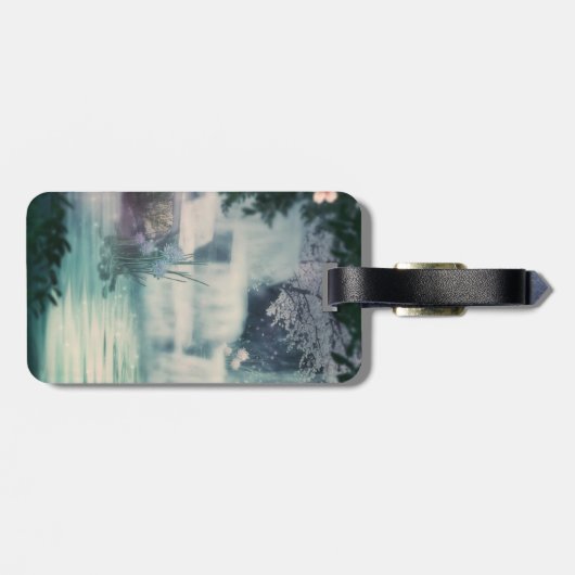 Fantasy Waterfall Cascade Bagagelabel (Achterkant horizontaal)