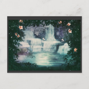 Fantasy Waterfall Cascade Briefkaart