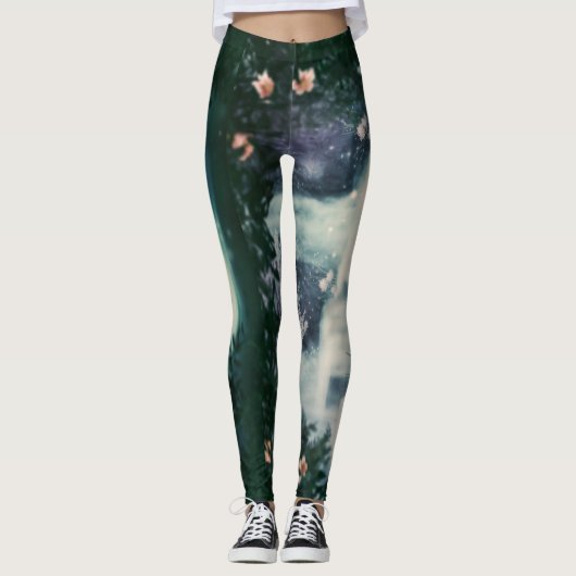 Fantasy Waterfall Cascade Leggings (Voorkant)