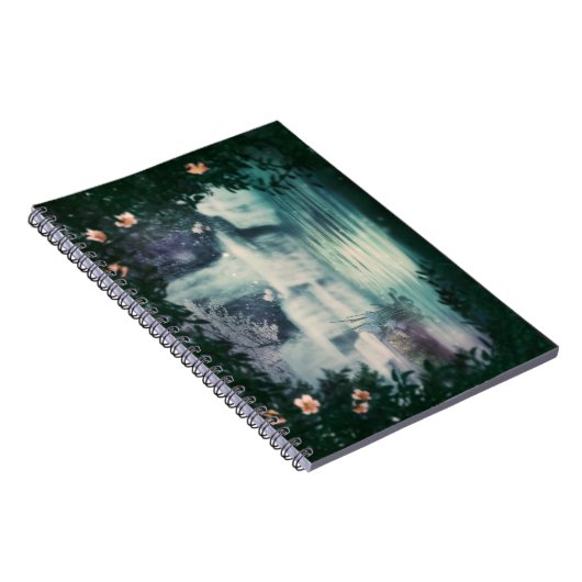 Fantasy Waterfall Cascade Notitieboek (Rechterzijde)