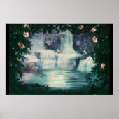 Fantasy Waterfall Cascade Poster (Voorkant)