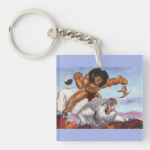 Fantasy Waterverf Illustratie Beest rijden Tijger