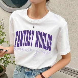 Fantasy Werelden Boekachtige Meisjes Terug naar Sc T-shirt