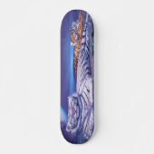 Fantasy White Tiger Cat Skateboard (Voorkant)