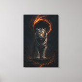Fantasy White Tiger – Mystic Aura Series Canvas Afdruk (Voorkant)