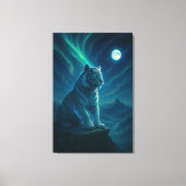 Fantasy White Tiger – Mystic Aura Series Canvas Afdruk (Voorkant)