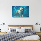 Fantasy White Tiger – Mystic Aura Series | ManJian Canvas Afdruk (Insitu (Slaapkamer))