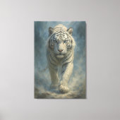 Fantasy White Tiger – Mystic Aura Series | ManJian Canvas Afdruk (Voorkant)