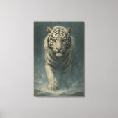 Fantasy White Tiger – Mystic Aura Series | ManJian Canvas Afdruk (Voorkant)