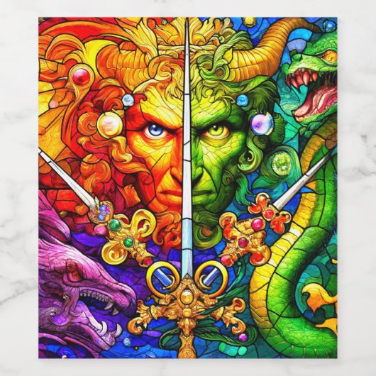 Fantasy Wijn Etiket (Enkel label)