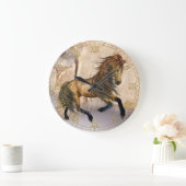 Fantasy Wild Horse Muur Klok (Huis)