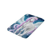 Fantasy Winged Unicorn met roze haar Badmat (Gekanteld)