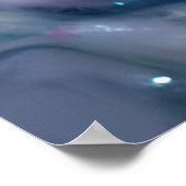 Fantasy Winged Unicorn met roze haar Poster (Hoek)