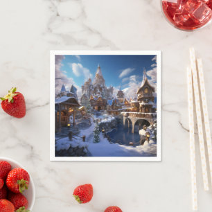 Fantasy Winter City Servet