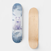 Fantasy Winter White Fox Skate Deck (Voorkant)