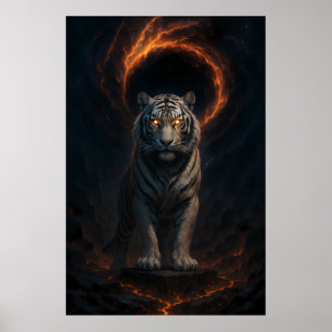 Fantasy Witte Tijger – Mystic Aura Serie Poster