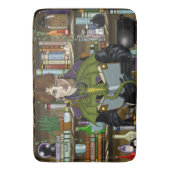 Fantasy Wizard Boeken Dragon Potions Badmat (Voorkant Verticaal)