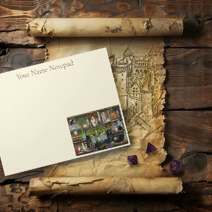 Fantasy Wizard Boeken Dragon Potions Notitieblok