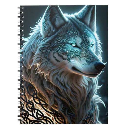 Fantasy Wolf Notitieboek (Voorkant)