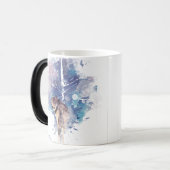 Fantasy Wolf Tree Graphic Wildlife Animal Art Magische Mok (Voorkant links)