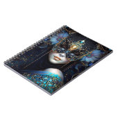 Fantasy Woman Wearing Mask Notitieboek (Linkerzijde)