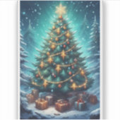 Fantasy Xmas Tree Sticker (Voorkant)