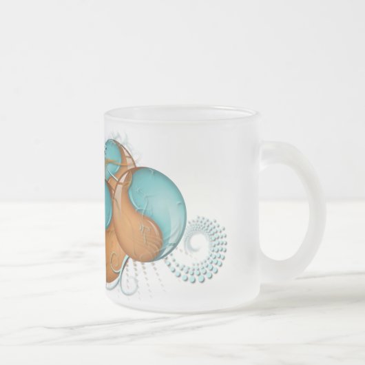 Fantasy Yin Yang 2 Matglas Koffiemok (Rechts)