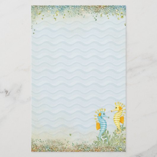 Fantasy Zee Horse en Bling Briefpapier (Voorkant)