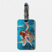 Fantasy Zeemeermin en Zee Lily Bagagelabel (Achterkant verticaal)