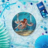 Fantasy Zeemeermin en Zee Lily Papieren Bordje (Feest)