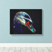 Fantasy zwaan Abstracte dierlijke kunst Canvas Afdruk (Insitu (Houten vloer))