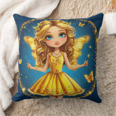 Fantasyfee met glittersparel in betoverde kameracc kussen (Deken)