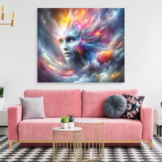 Fantasywereld Canvas Afdruk (Insitu (Woonkamer))