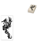 fantieke draken kunststempel 	rubberstempel (Gestempeld)