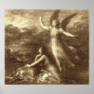 Fantin-Latour - Paradijs En La Peri Poster