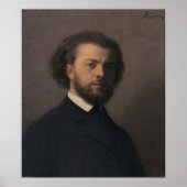Fantin-Latour - Portret 1867 Poster (Voorkant)